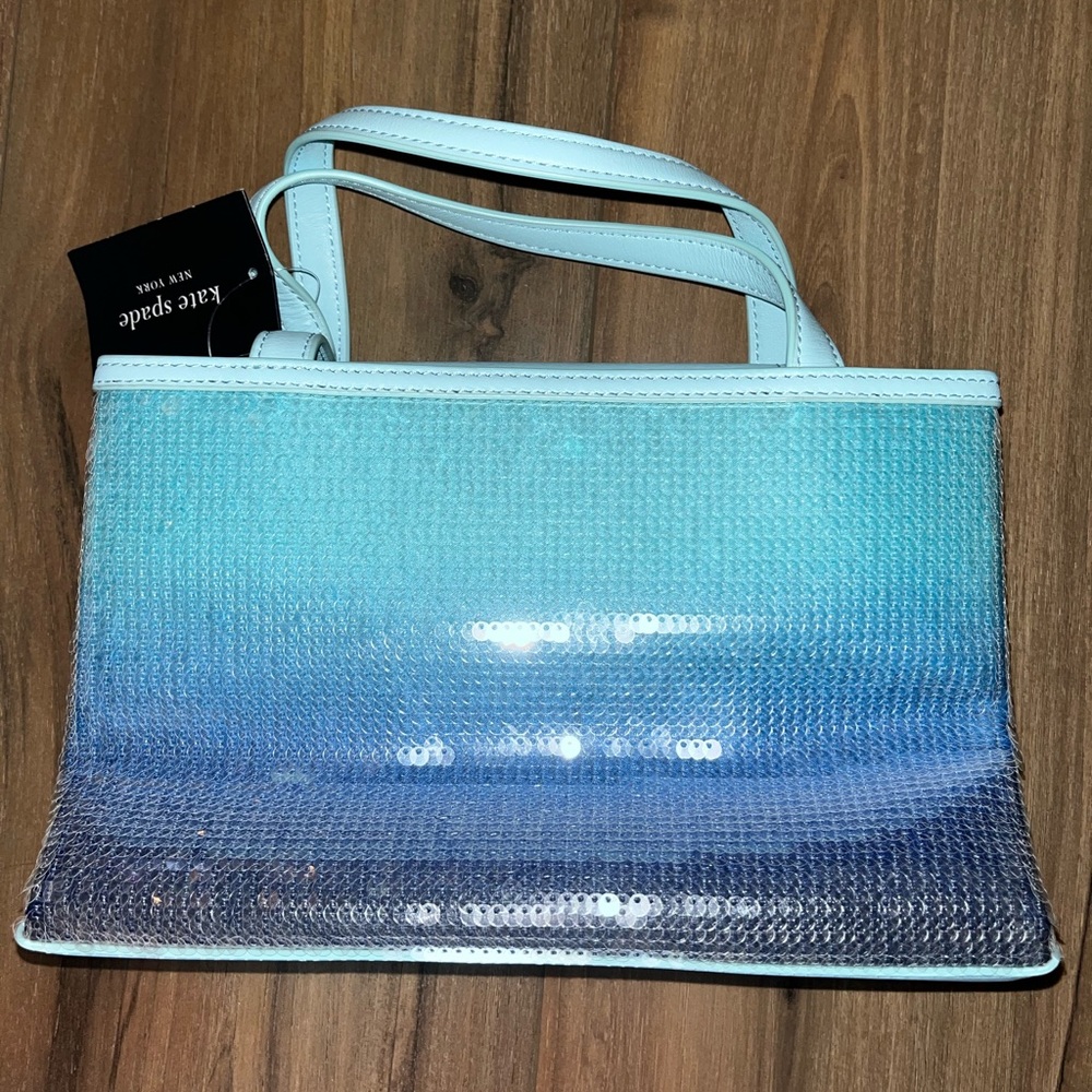 ✨ 💙 Kate Spade New York Sequin Ombre Top Handle Bag – NWT 💙 ✨ - Picture 3 of 9